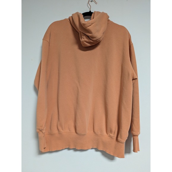 Nike Sportswear Essential Hoodie Peach Orange Embroidered Swoosh Womens Small - Picture 8 of 9